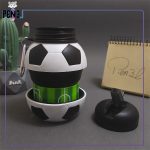 قمقمه سیلیکونی نی دار تاشو توپ قوتبالی