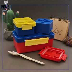 لانچ باکس لگو قرمز 3 تکه