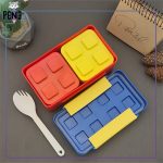 ظرف غذای سه تکه خانه سازی قرمز