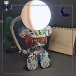 نور مهتابی چراغ مطالعه خرسی دودل Doodle