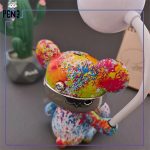 چراغ خاموش روشن و تغییر وضعیت چراغ مطالعه خرسی رنگ پاشی