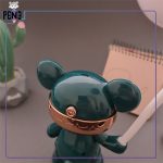 دکمه خاموش روشن و تغییر حالت چراغ مطالعه خرسی سبز