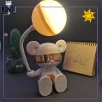 نور آفتابی چراغ مطالعه خرسی سفید