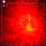 نور قرمز چراغ خواب کهکشانی خرگوش فضانورد کیوت