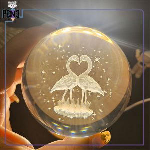 گوی شیشه ای عاشقانه لک لک