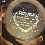 گوی کریستالی عاشقانه قلبی