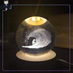 گوی کریستالی موج سوار قطر 6 سانتی متر