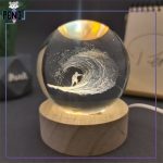 گوی شیشه ای موج سوار قطر 6 سانتی متر