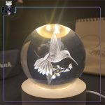 گوی کریستالی پرنده قطر 6 سانتی متر