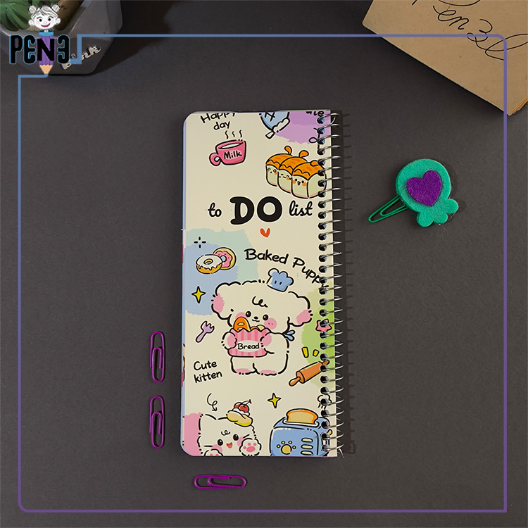 تودولیست سگ آشپز اصلی تودولیست کارتونی کیوت سگ آشپز برگه رنگی