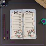 تودولیست کارتونی کیوت سگ آشپز برگه رنگی todo list