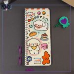 تودو لیست کارتونی کیوت سگ آشپز برگه رنگی