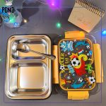 لانچ باکس ظرف غذای فوتبالی نارنجی