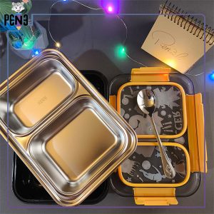 لانچ باکس ظرف غذای فوتبالی نارنجی