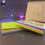 استیکی نوت خط دار مربعی 5 رنگ sam stick