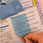 استیک نوت شفاف مستطیلی آبی