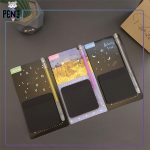 استیکی نوت مربعی مشکی خودکار دار نئونی