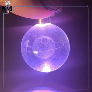 جاکلیدی گوی کریستالی نور هفت رنگ دختر و زحل بنفش