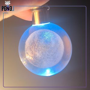 جاکلیدی گوی کریستالی نور هفت رنگ ماه آبی