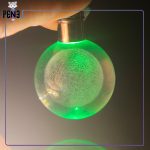 جاکلیدی گوی کریستالی نور هفت رنگ ماه سبز