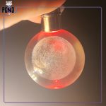 جاکلیدی گوی کریستالی نور هفت رنگ ماه قرمز