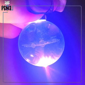 جاکلیدی گوی کریستالی نور هفت رنگ منظومه شمسی آبی