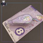 غلط گیر نواری 8 متری اسب تک شاخ یونیکورن پاستیلی بنفش