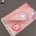 غلط گیر نواری 8 متری اسب تک شاخ یونیکورن پاستیلی صورتی