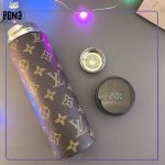 فلاسک درجه دار دور چرمی لویی ویتون رنگ قهوه ای