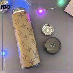 فلاسک درجه دار دور چرمی لویی ویتون رنگ قهوه ای