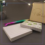 استیک نوت خط دار سفید اسکای