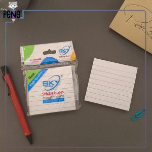 استیک نوت خط دار سفید sky