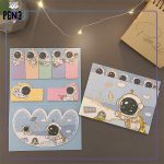 دفترچه استیکی نوت فضانورد space آبی