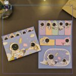 دفترچه استیکی نوت فضانورد فانتزی آبی