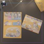 دفترچه استیکی نوت یونیکورن اسب تک شاخ زرد