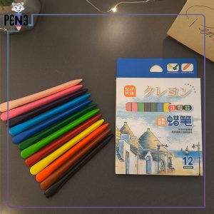 مداد شمعی ۱۲ رنگ شیف