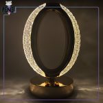 چراغ خواب کریستالی بیضی شارژی سه حالته
