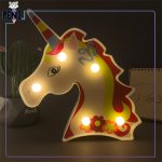 چراغ خواب باطری خور رومیزی یونیکورن