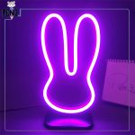 استند نئون فلکسی خرگوش بنفش