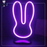 استند نئون فلکسی خرگوش بنفش