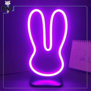 استند نئون فلکسی خرگوش بنفش