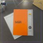 دفترچه یادداشت ساده 80 برگ ایمان نارنجی