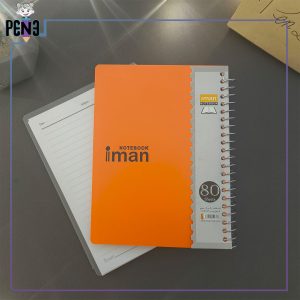 دفترچه یادداشت ساده 80 برگ ایمان نارنجی