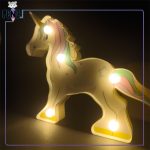 چراغ خواب باطری خور اسب تک شاخ یونیکورن