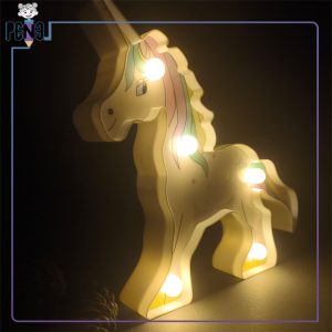 چراغ خواب باطری خور اسب تک شاخ یونیکورن
