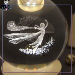 گوی کریستالی فروزن السا قطر 8 سانتیمتر