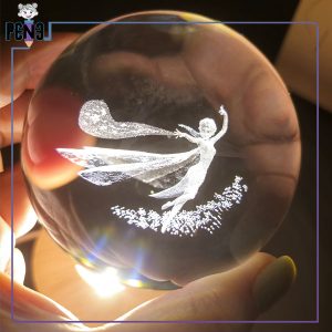 گوی کریستالی فروزن السا قطر 8 سانتیمتر