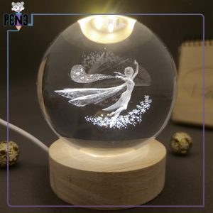 گوی کریستالی فروزن السا قطر 8 سانتیمتر