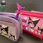 جامدادی کورومی بنفش و صورتی