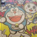 نقاشی الماسی بوم دار بزرگ دورامون